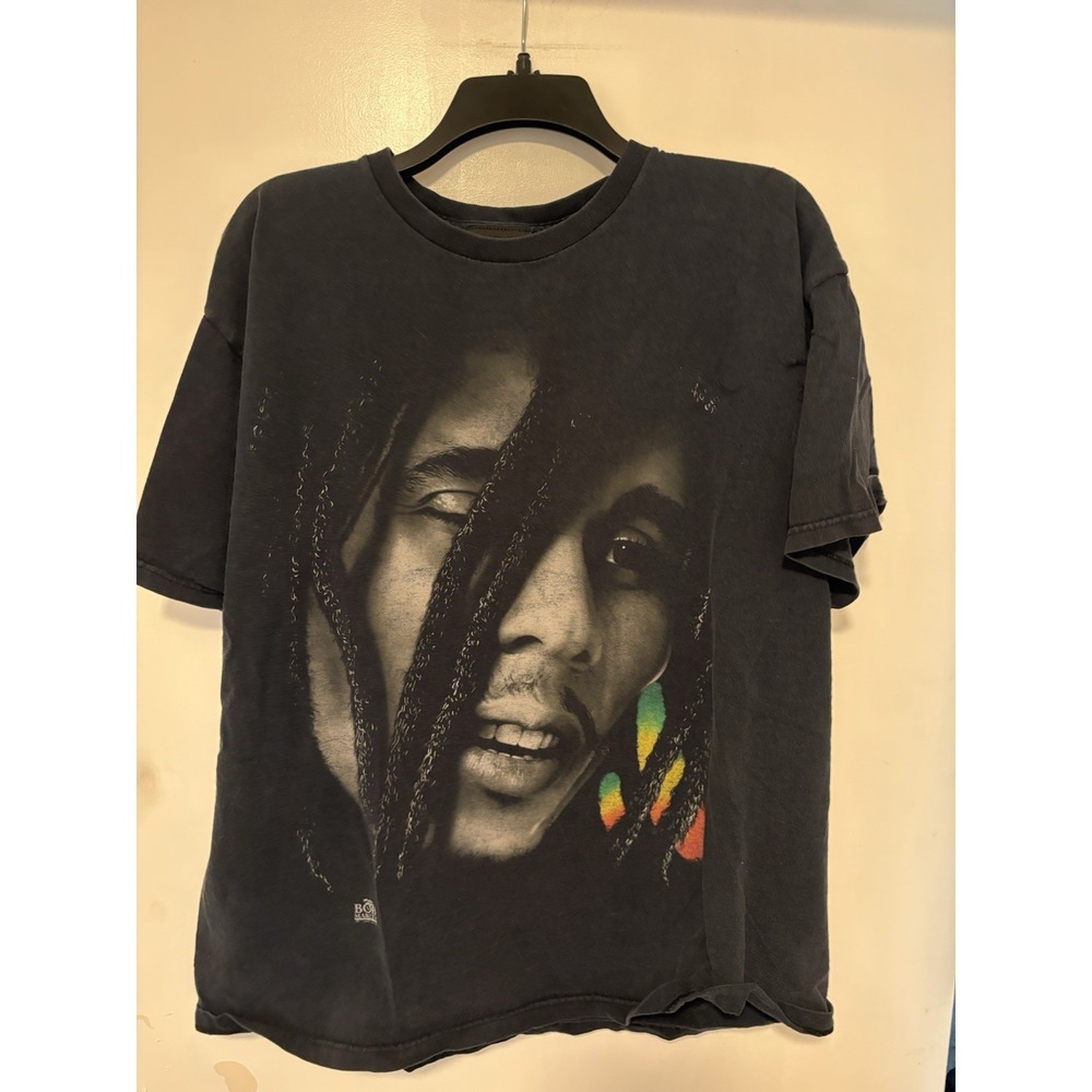 Vintage Bob Marley Shirt Mens XL Zion Rootswear Rasta Face Graphic Reggae Tee